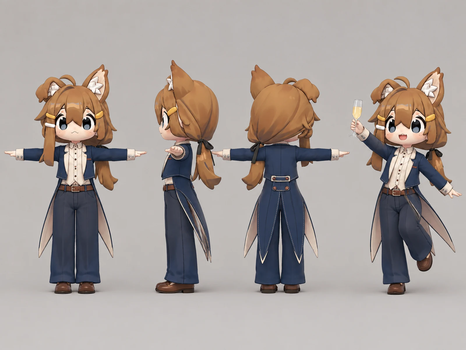 藍染ワークタキシードのメイン衣装画像