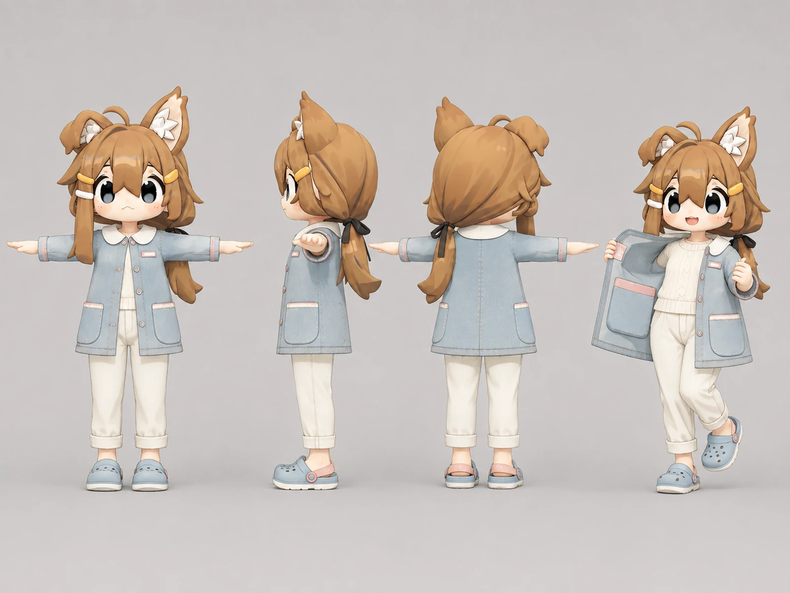 ソフトデニムケアコートのメイン衣装画像